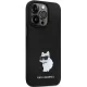Чехол Karl Lagerfeld для iPhone 13 / 13 Pro Silicone Choupette Metal Pin, черный