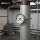 Ruhhy 26557 Clip-On Pipe Dial Thermometer, 0-120°C, Silver