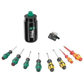 Screwdriver and Bit Set Wera 9540 Kraftform XL Bottle Set, 17-Piece