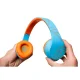 Беспроводные детские наушники PowerLocus P2 Kids, синие/оранжевые