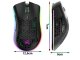 Wireless Mouse 2.4GHz with RGB Backlight, 1600 DPI, Black