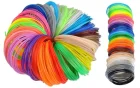 PLA Plastmasas Diegu Filamentu Pavedienu Komplekts 3D Pildspalvai 30 gb, 5m (arī Fosforescējošie un Fluorescējošie)| Set of 3D Pen Refills Cartridges Filaments