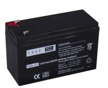 AGM akumulators 12V 7Ah, T1 spailes