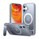 Torras Pstand Series vāciņš iPhone 16 Plus ar statīvu, Titanium Gray