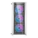 Datora korpuss Darkflash DK352 Plus + 4 ARGB ventilatori, melns un balts