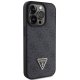 Guess Ādas 4G Diamond Triangle apvalks iPhone 15 Pro Max - melns | Leather case for black