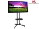 Maclean MC-661 Professional TV Cart Stand on Wheels, VESA 600x400, 55kg