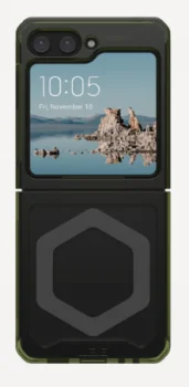 Samsung Galaxy Z Flip 5 ( SM-F731B/DS ) UAG Plyo MagSafe Hard Case Cover, Green Gray | Чехол Кейс Кабура...