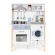 Wooden play kitchen for children with LED, sounds, oven, washing machine, ECOTOYS
