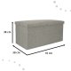 Saliekams Pufs Kaste ar Uzglabāšanas Nodalījumu, 76x38x38cm | Folding Ottoman Padded Stool Storage Box