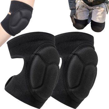 Foam Knee Pads for Gardening, Black