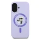 Karl Lagerfeld Silicone KC Heads MagSafe vāciņš iPhone 16 Plus lillā