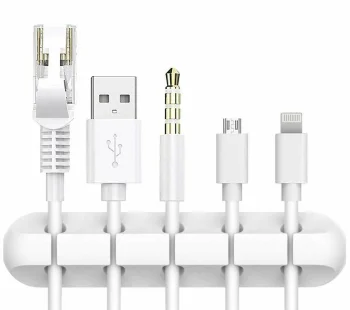 Kabeļu organizators balts | Cable organizer white