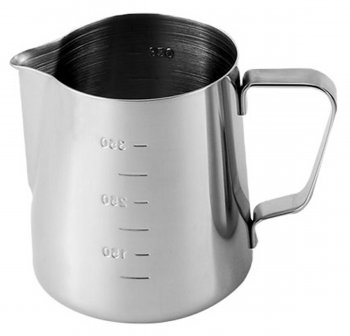 Jag Pitcher Stainless Steel Measuring Cup for Milk Frothing, 350 ml