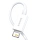 Baseus Superior USB to Apple iPhone Lightning Data Charging Cable 2.4A, 0.25m, White | Провод для...