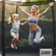 Neo-Sport dārza batuts 312 cm (10ft) ar iekšējo tīklu un kāpnēm, melns