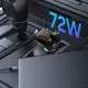 Tech-Protect CC06 automašīnas lādētājs ar FM transmiteri, 3-porti, PD72W, melns