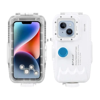 Puluz PU9115W ūdensizturīgs niršanas vāciņš iPhone (40 m), balts