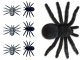 Large Halloween Spider Decorations, 4 pcs, Black