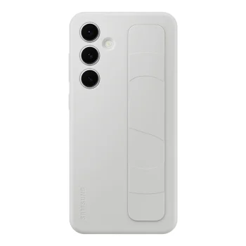 Samsung Standing Grip Case EF-GS921CLEGWW ar turētāju / statīvu Galaxy S24 FE - pelēks | with holder stand for gray