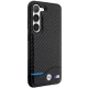 BMW Leather Carbon vāciņš Samsung Galaxy S23+, melns