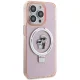 Karl Lagerfeld iPhone 15 Pro Max vāciņš Ring Stand Karl & Choupette MagSafe, rozā
