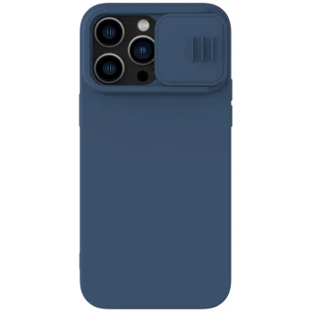 Nillkin iPhone 14 Pro Max Case CamShield Silky Silicone, Blue