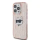 Karl Lagerfeld iPhone 14 Pro Max vāciņš IML Choupette Head & Monogram, rozā