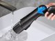 Mini Handheld Mop with Sprayer and Tank, Black