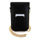 Сумка для смартфона Hello Kitty Leather Metal Logo Chain, черная