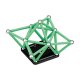 Glow GEOMAG GEO-338 Magnētiskie Rotaļu Spēļu Bloki Bumbiņas Stienīši Konstruktors no Pārstrādātas Plastmasas,...