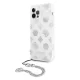 Apple iPhone 12 Pro Max 6.7\'\' Guess Peony Chain Collection Case Cover (GUHCP12LKSPESI), Silver
