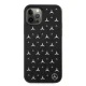 Mercedes iPhone 12 / 12 Pro vāciņš Silver Stars Pattern, melns