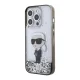 Чехол Karl Lagerfeld для iPhone 15 Pro Liquid Glitter Ikonik, прозрачный
