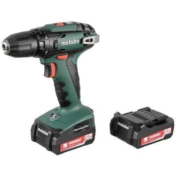 Аккумуляторная дрель-шуруповерт Metabo BS 14.4 V, 2x 2.0 Ач, кейс