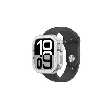 Металлический чехол AmazingThing Titan Pro для Apple Watch 11 46mm, серебристый