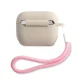 Guess AirPods Pro maciņš Silicone Vintage, pelēki rozā