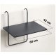 Durable Folding Balcony Table 60x43cm Sofotel SO-982 Black