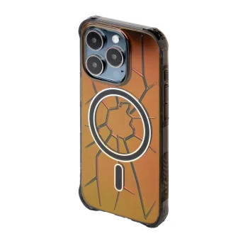Чехол Kingxbar для iPhone 15 Pro Max Crack Series MagSafe, черный