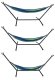 Divvietīgs Dārza Šūpuļtīkls ar Metāla Statīvu Rāmi 200x150 cm, Zils Zaļš | Double Garden Hammock with Metal...