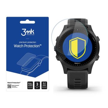 Garmin Forerunner 945 Hibrīda Lokāms Viedpulksteņa Ekrāna Aizsargstikls, 3 gab. | 3MK Flexible Glass Tempered Watch...