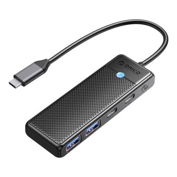 Концентратор Orico 4in1 USB A3.0x2 + Type-C3.0x1 PD100Wx1