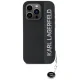 Karl Lagerfeld iPhone 15 Pro Max vāciņš Saffiano Rhinestones & Charm, melns