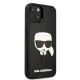Karl Lagerfeld 3D Rubber Karl\'s Head vāciņš iPhone 14 Plus, melns