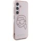 Чехол Karl Lagerfeld Rhinestones K. Head Logo для Samsung Galaxy S25 розовый