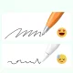 Irbulis planšetdatoram Metapen Pencil Air8 Pro X priekš iPad, oranžs