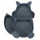 Silikona bērnu trauku komplekts 9 elementi, pelēks | Set of silicone children\'s dishes 9 elements