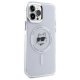 Чехол Karl Lagerfeld IML Metal Choupette Head MagSafe для iPhone 12 / 12 Pro, Белый