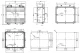 Герметичная монтажная коробка 250x253x100мм IP65, светло-серая