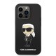 Karl Lagerfeld Silicone Ikonik MagSafe Case for iPhone 14 Pro - Black